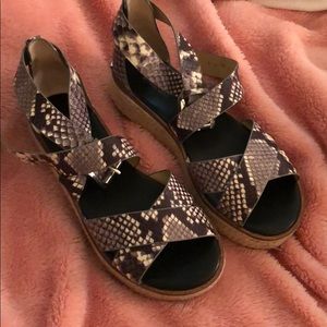 Michael Kora Platform Snake Sandals